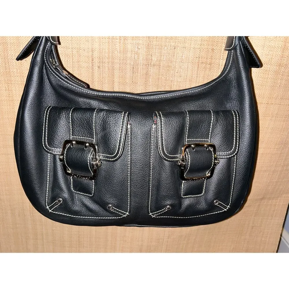 Longchamp Black soft leather shoulder handbag EU - Picture 9 of 9